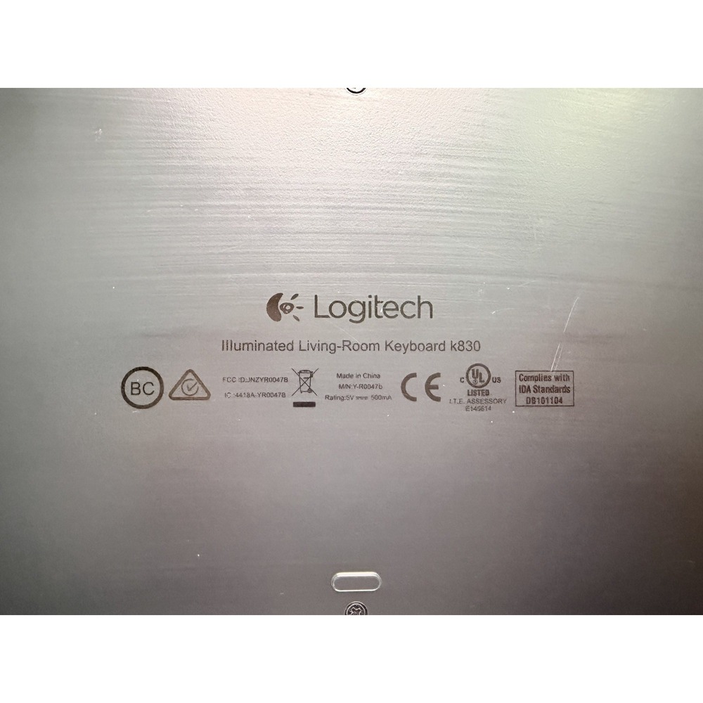 Logitech K830 Wireless Keyboard Backlit Touchpad Built-In - Tested - Picture 6 of 6